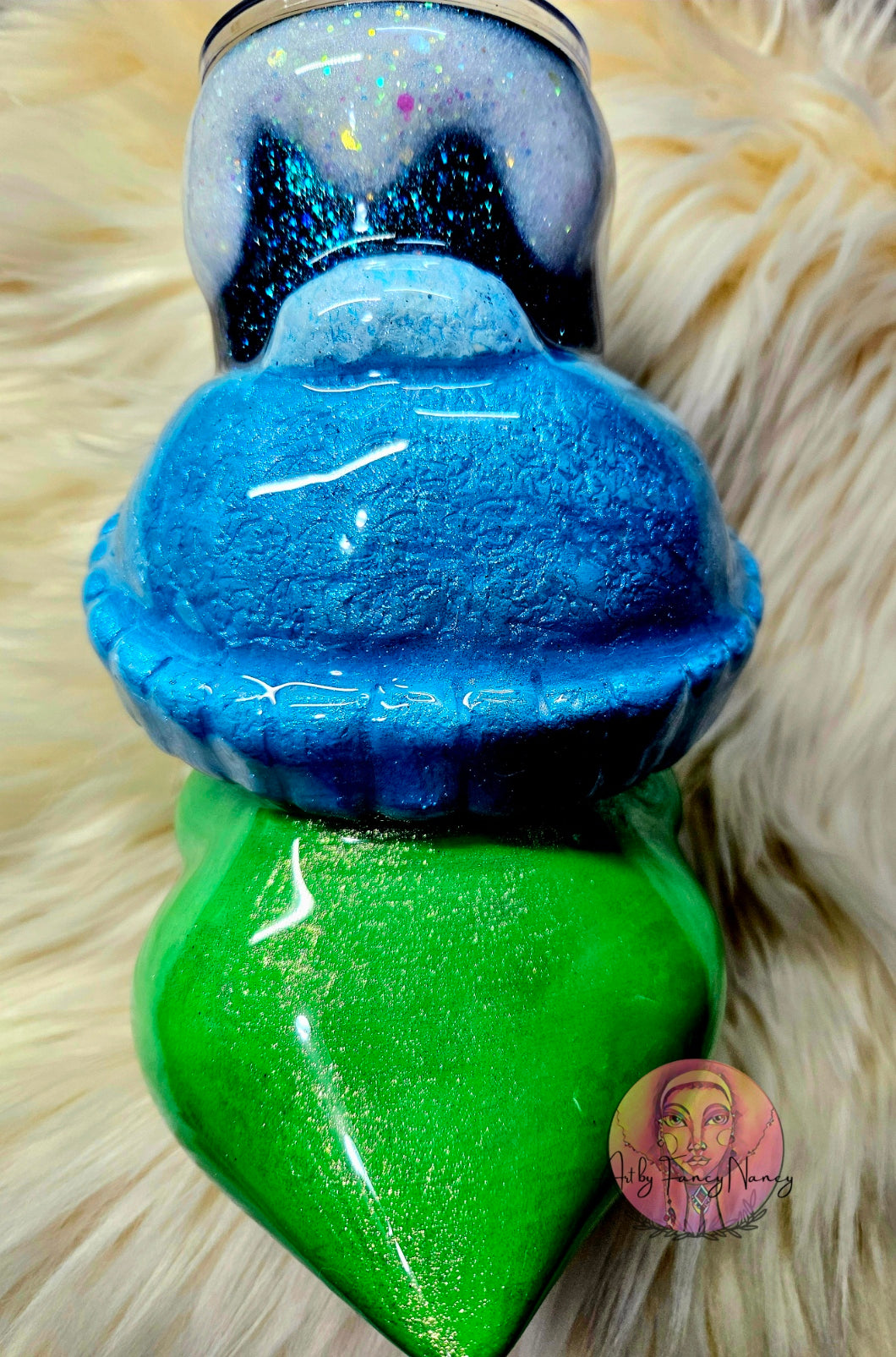 Green Penguin tumbler 24oz