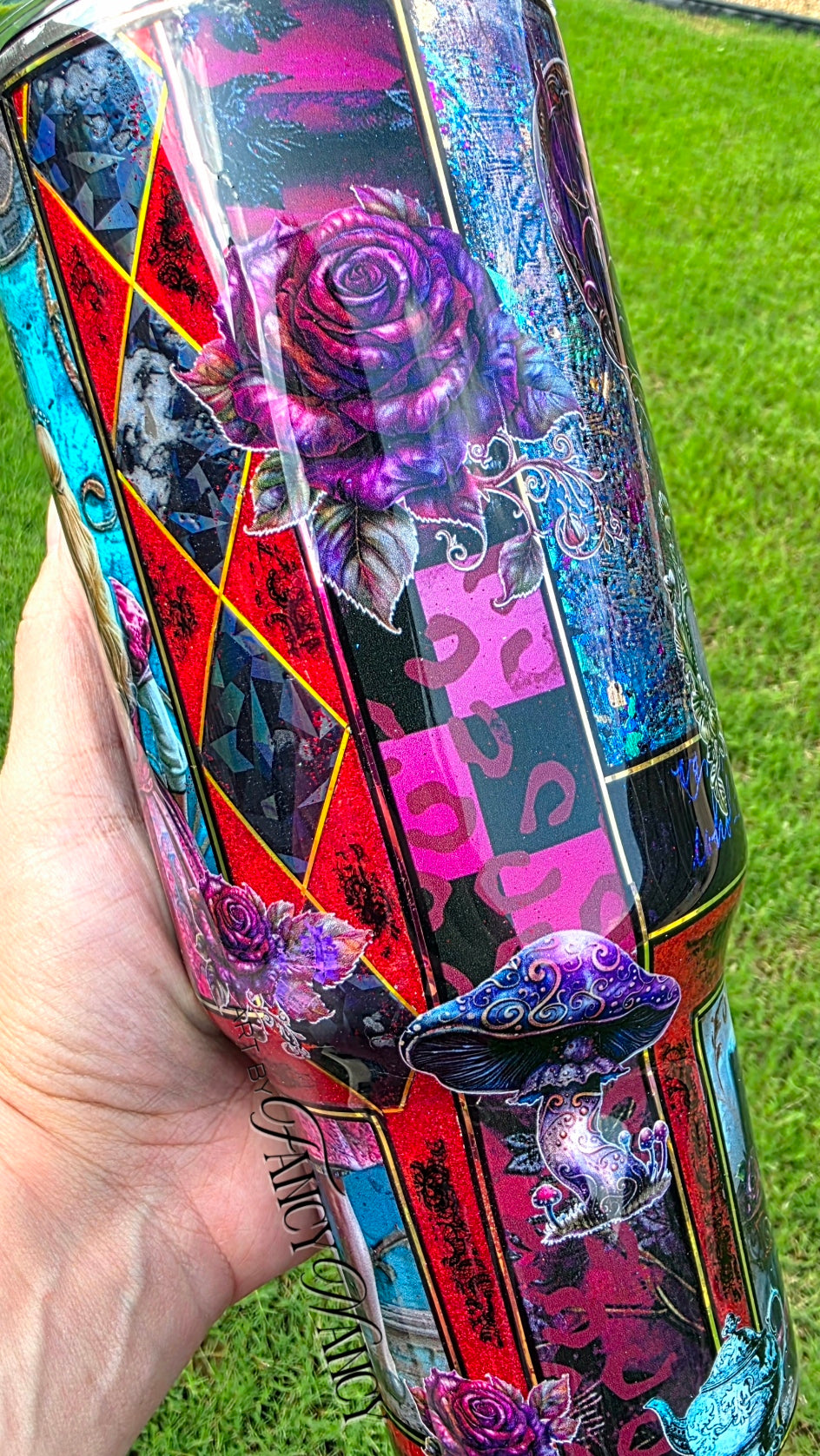 Dark Burgundy Alice tumbler 40oz