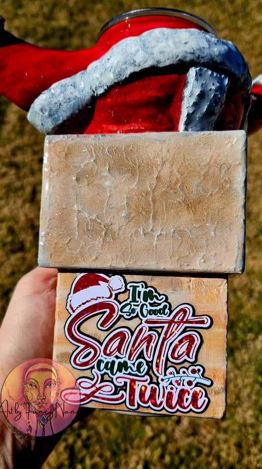 Santa in Chimney 32oz