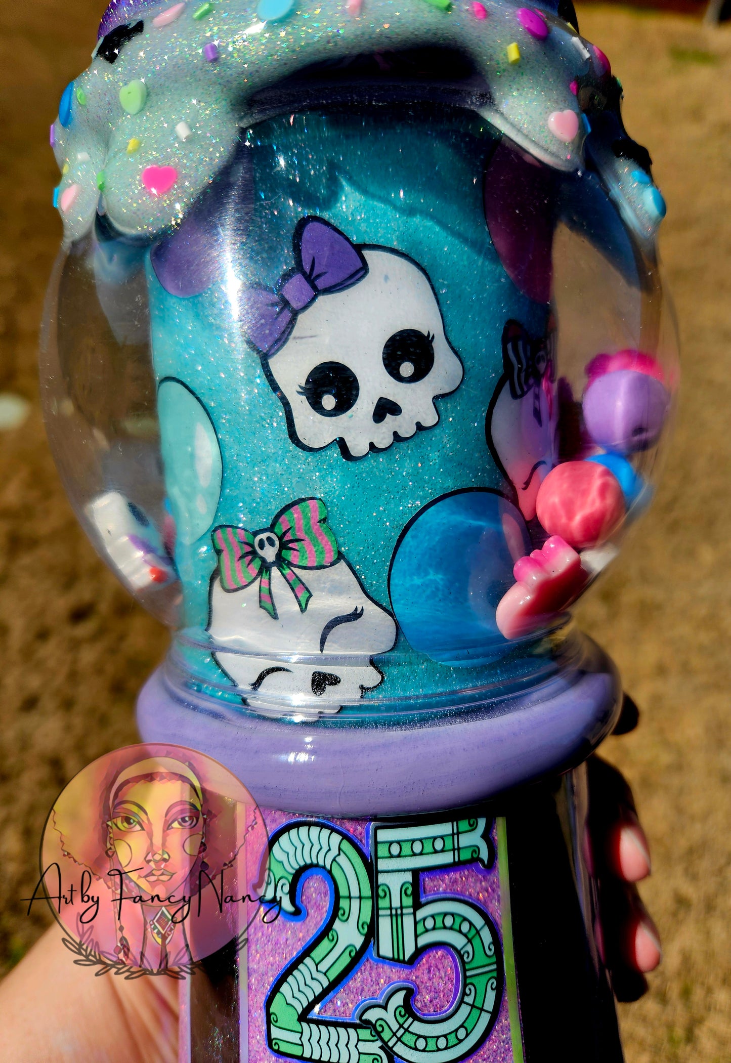 Candy Skull Gumball Machine 32oz