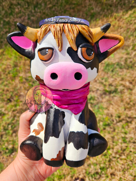 Cute cow tumbler 24oz