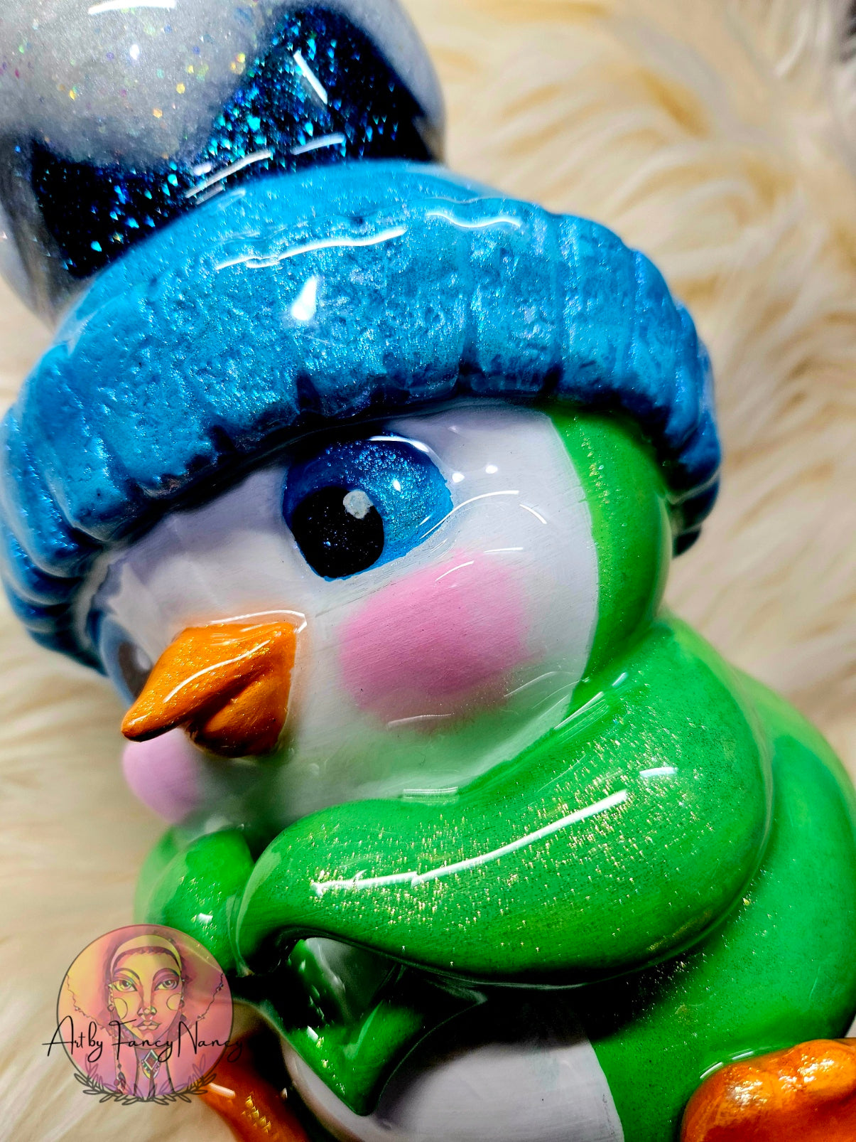 Green Penguin tumbler 24oz