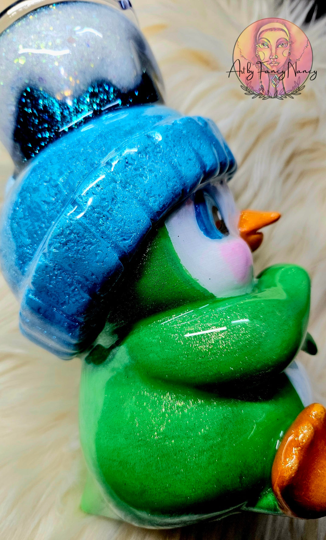 Green Penguin tumbler 24oz