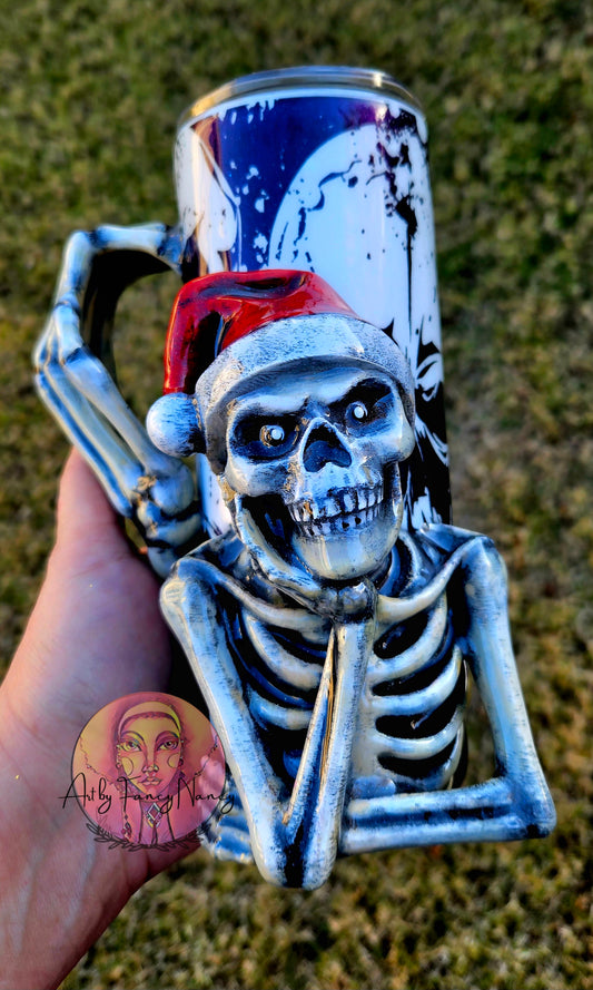 Whatever Skelly tumbler 24oz