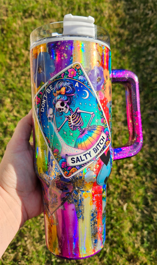 Holo Sarcastic tarot card grunge 40oz