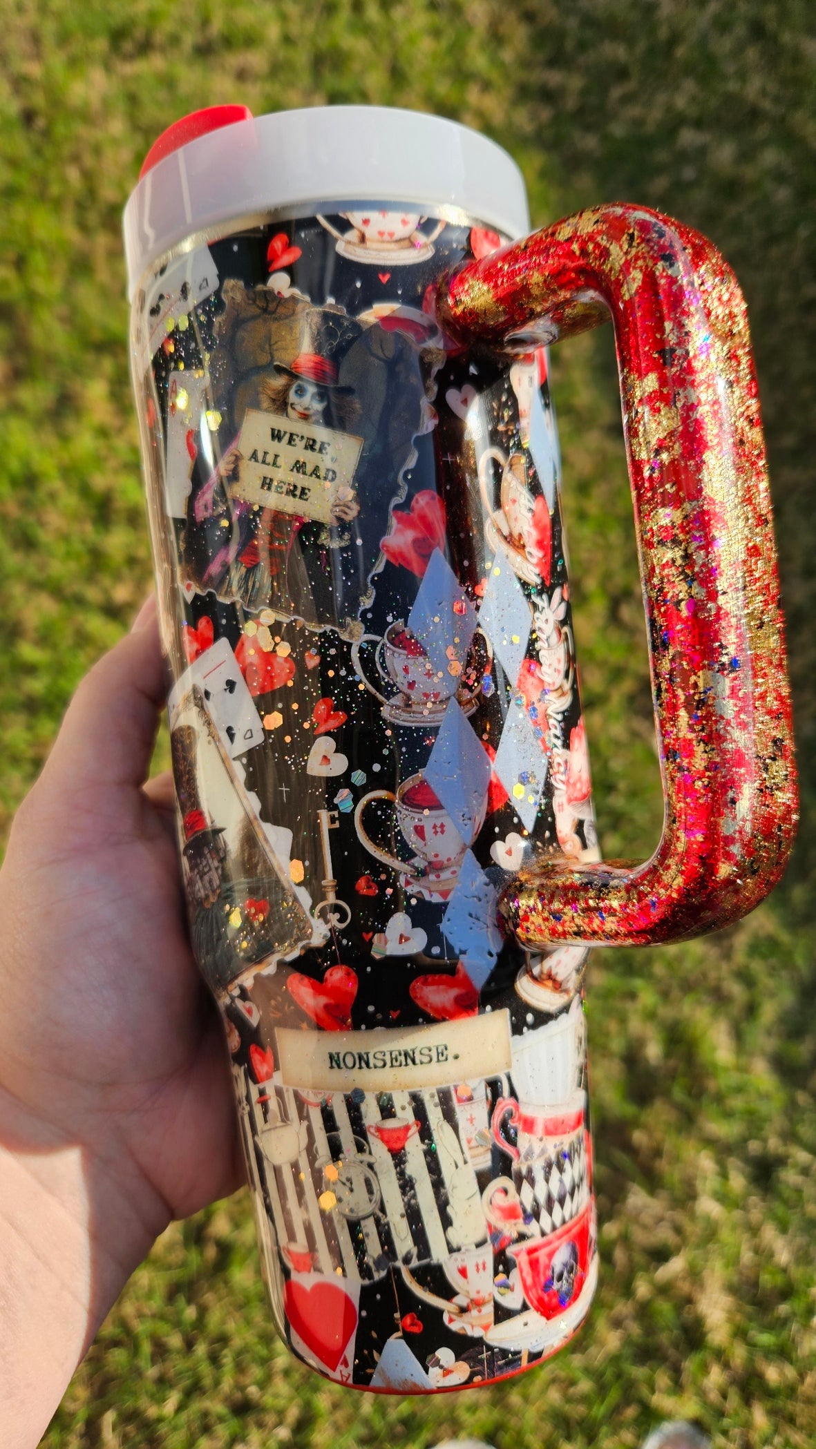Alice Collage tumbler 30oz