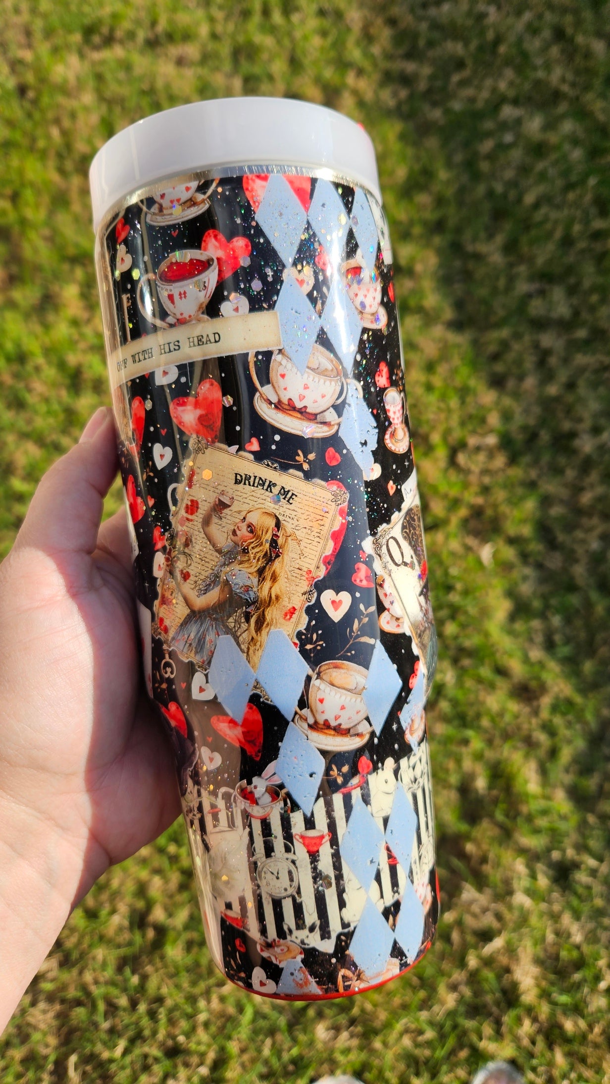Alice Collage tumbler 30oz