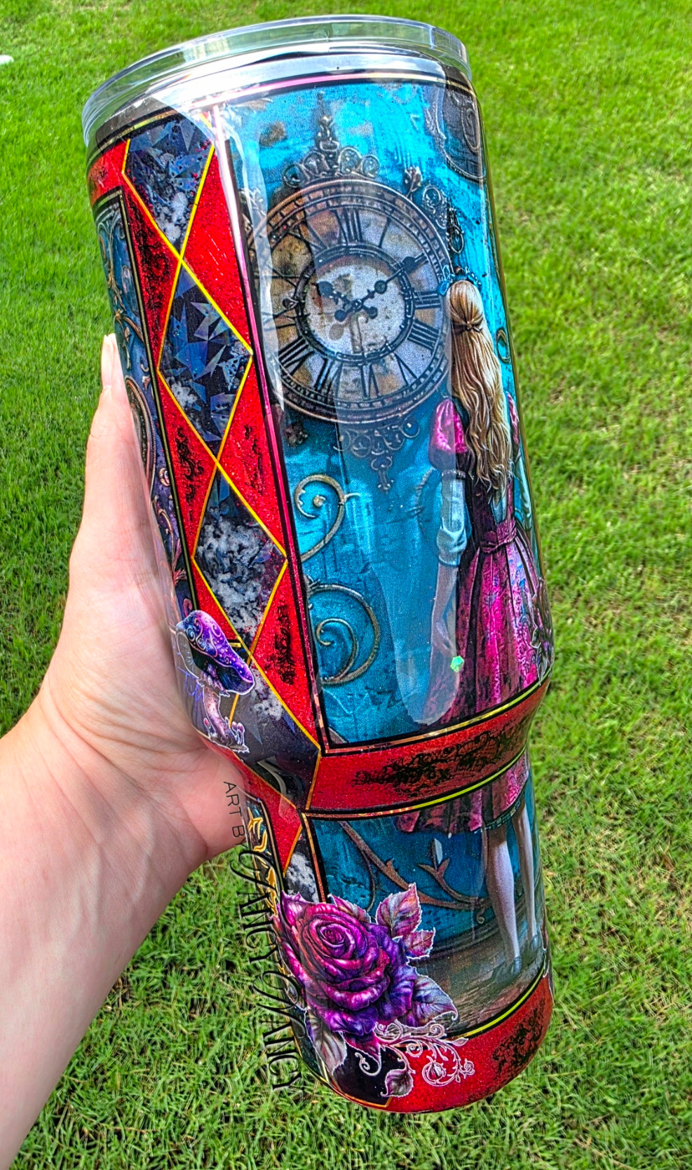 Dark Burgundy Alice tumbler 40oz