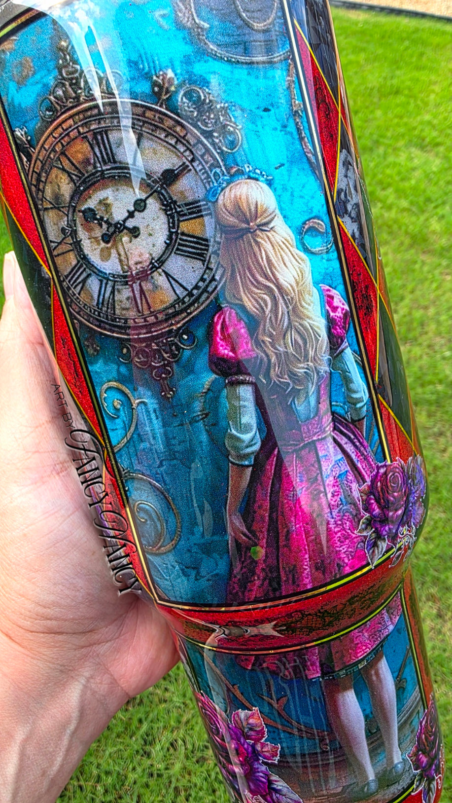 Dark Burgundy Alice tumbler 40oz