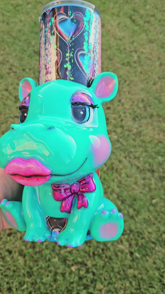 Boujee hippo tumbler 32oz