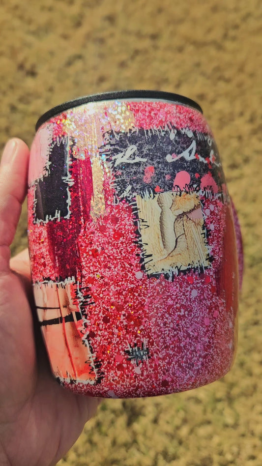 XO Patchwork Glitter Mug | 14oz