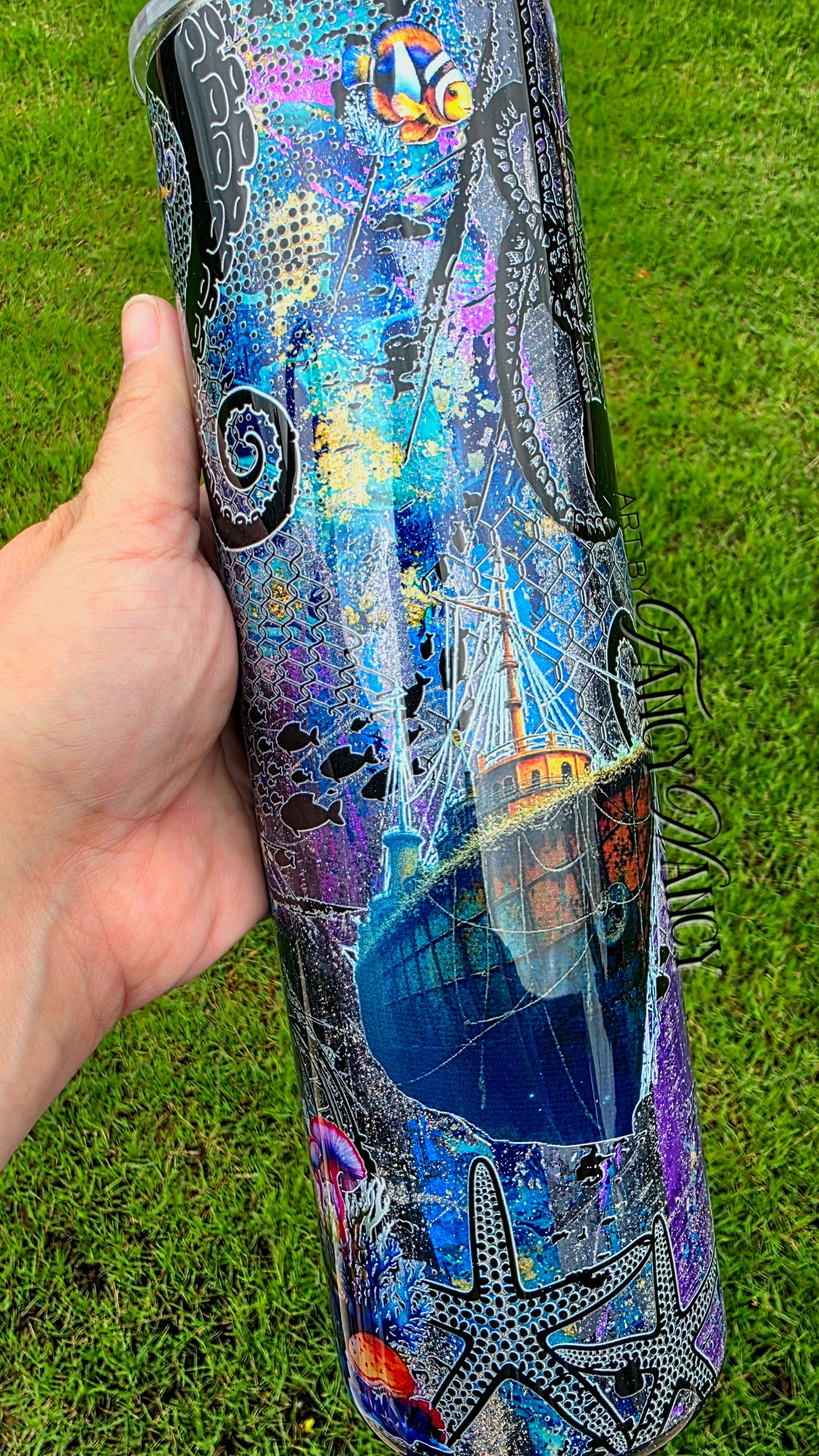 Dark sea tumbler 35oz