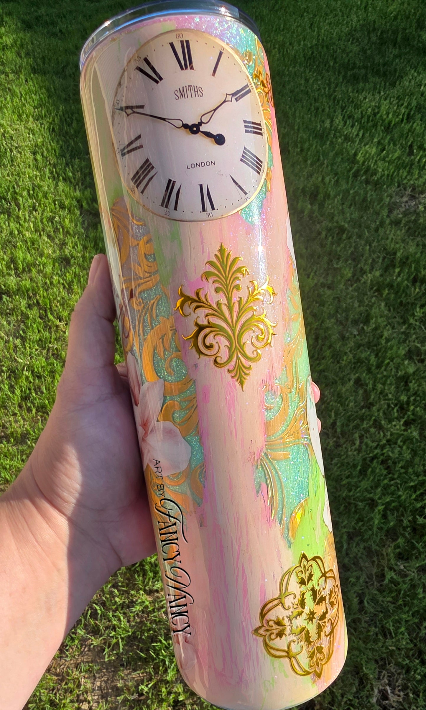 Shabby chic tumbler 35oz