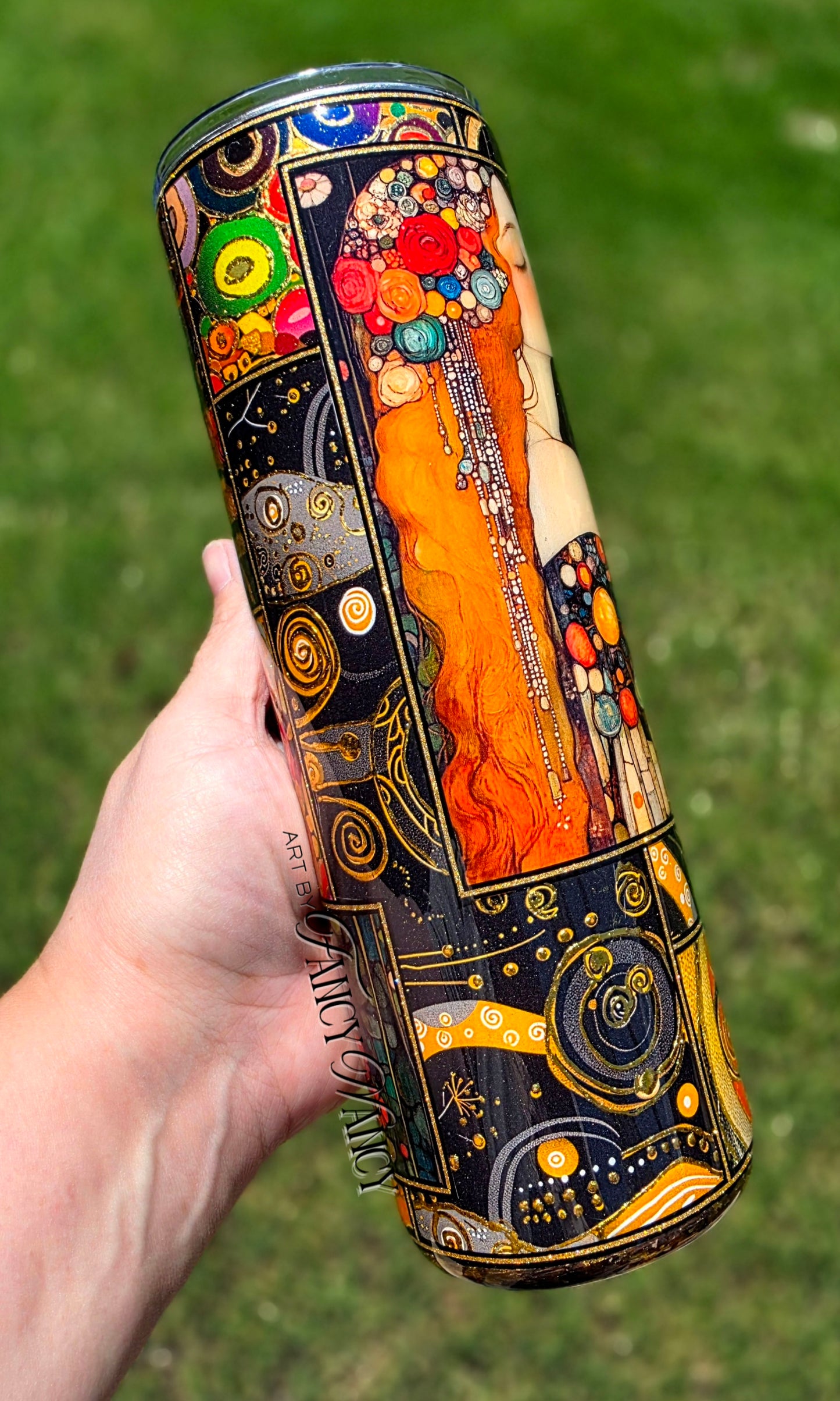 Klimt inspired Art nouveau 30oz tumbler