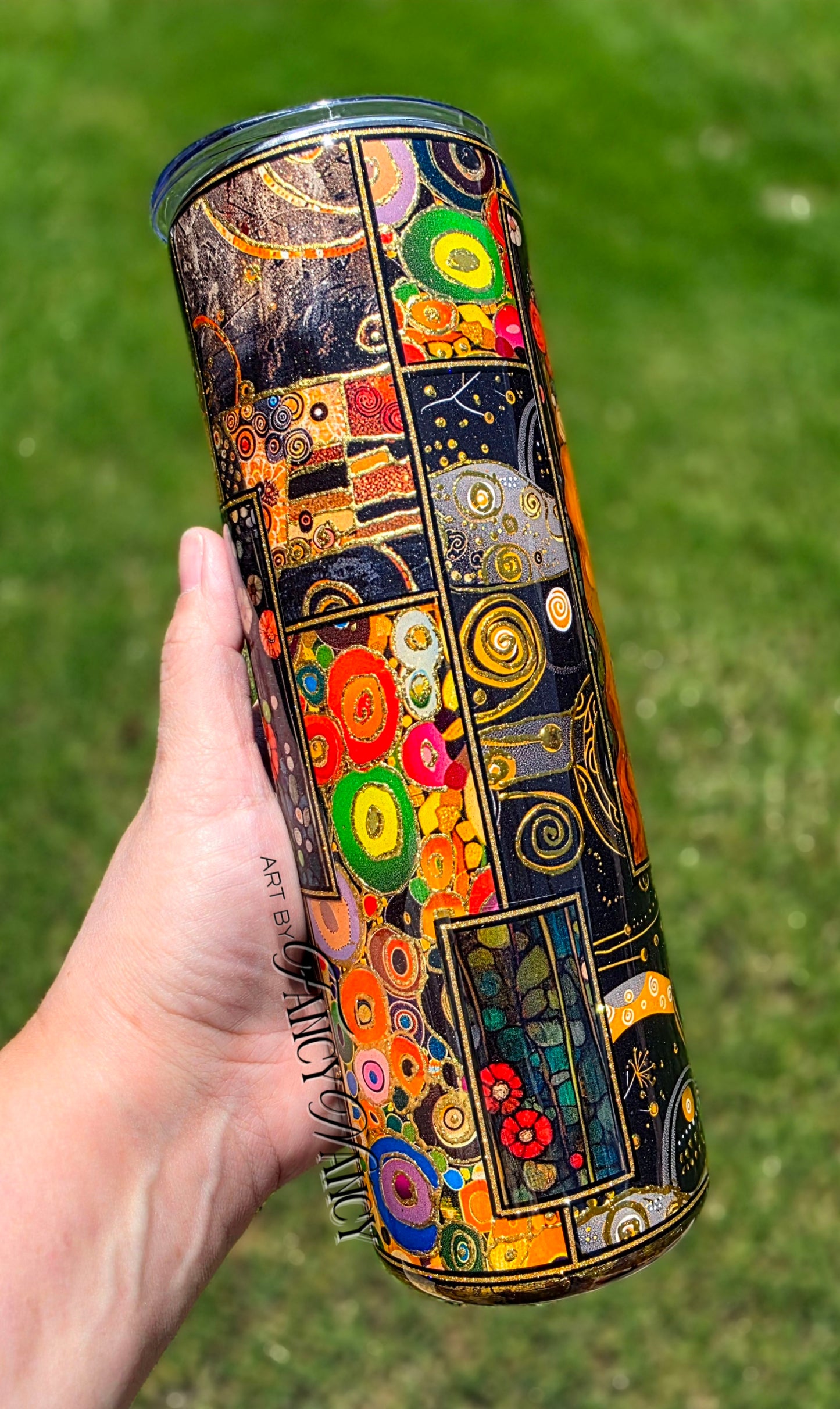 Klimt inspired Art nouveau 30oz tumbler