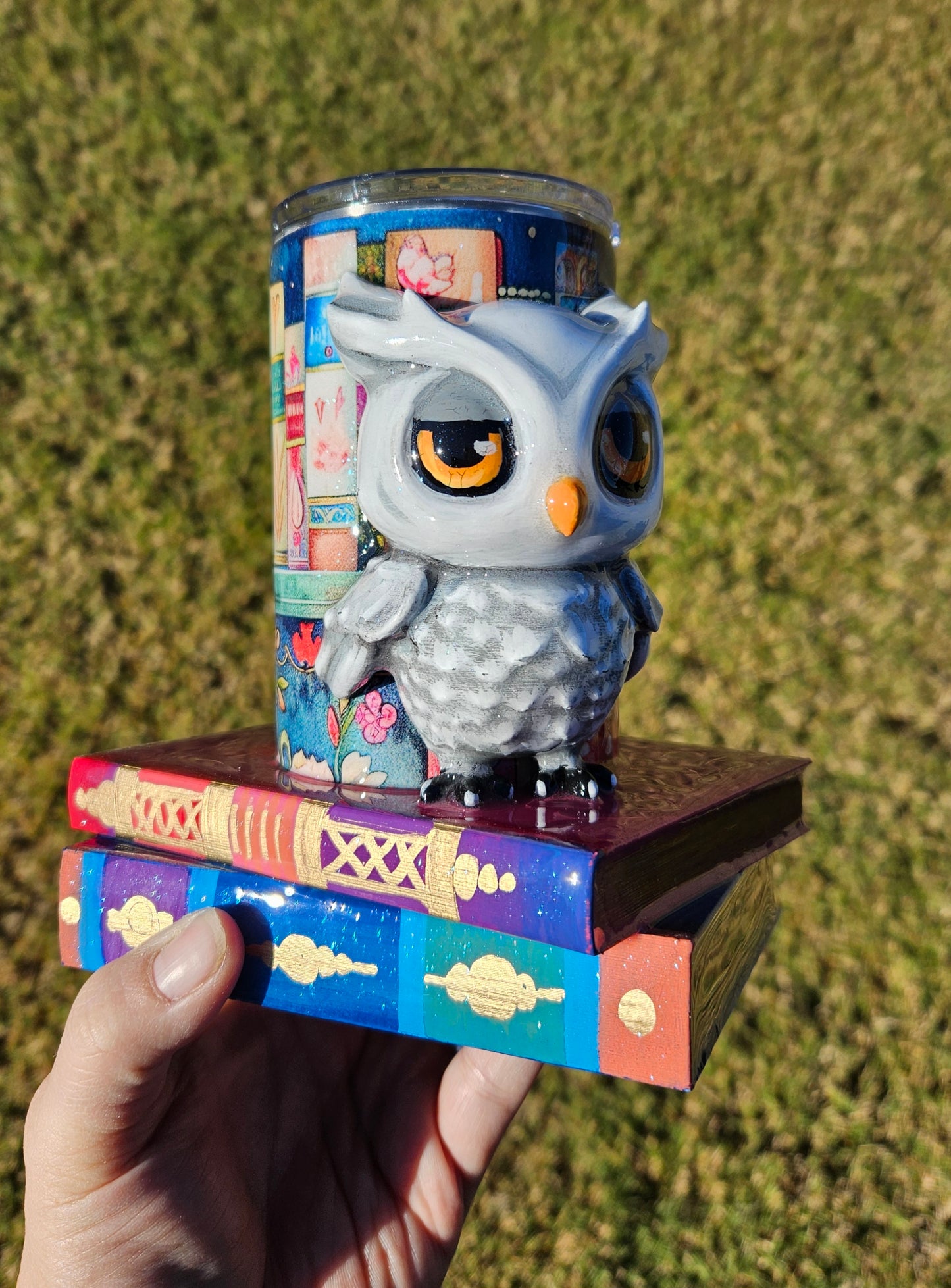 Bookish owl mug 16oz