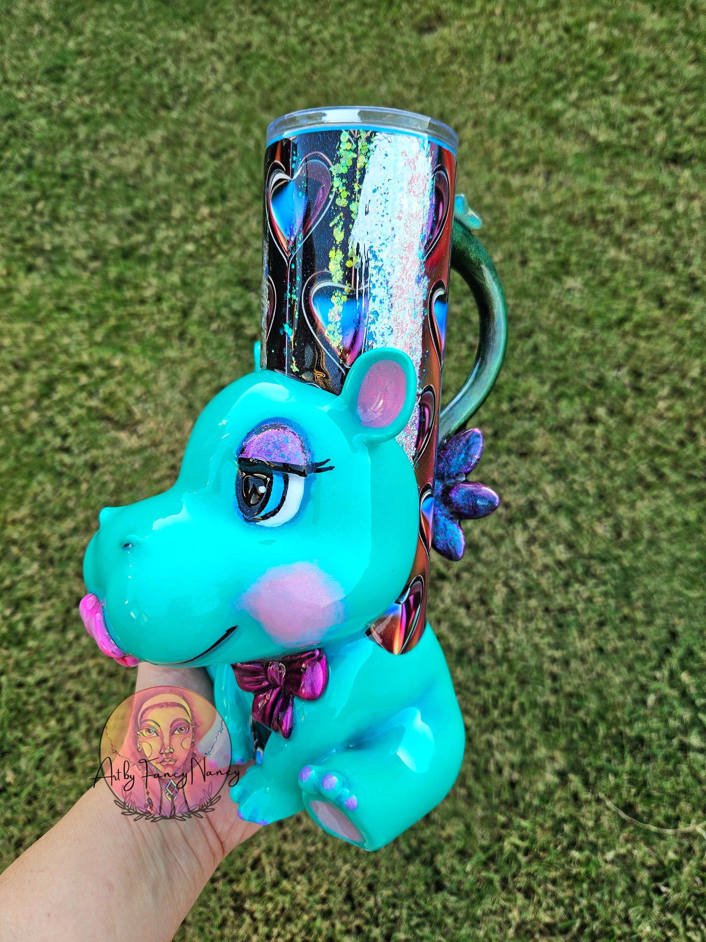 Boujee hippo tumbler 32oz