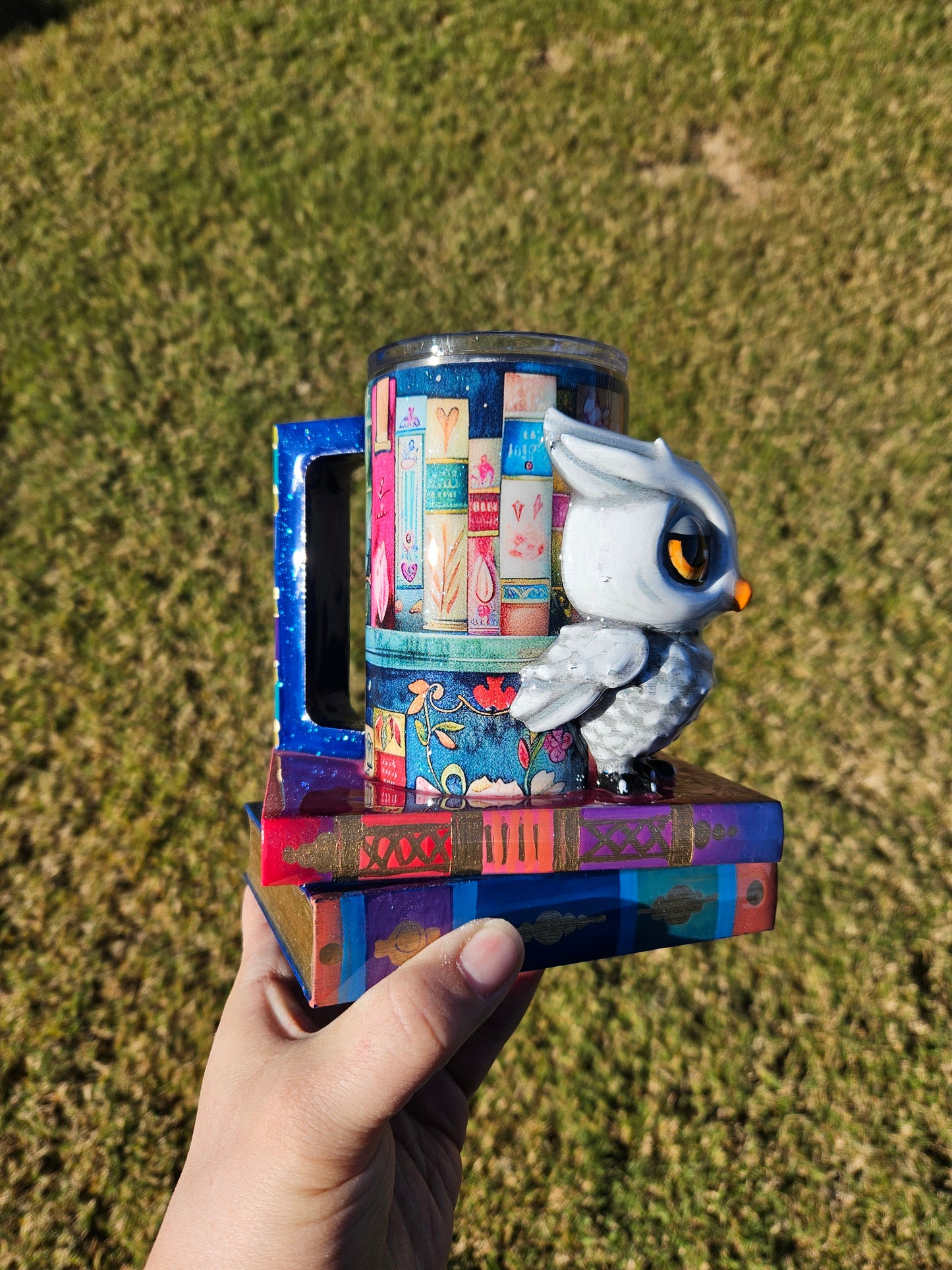 Bookish owl mug 16oz