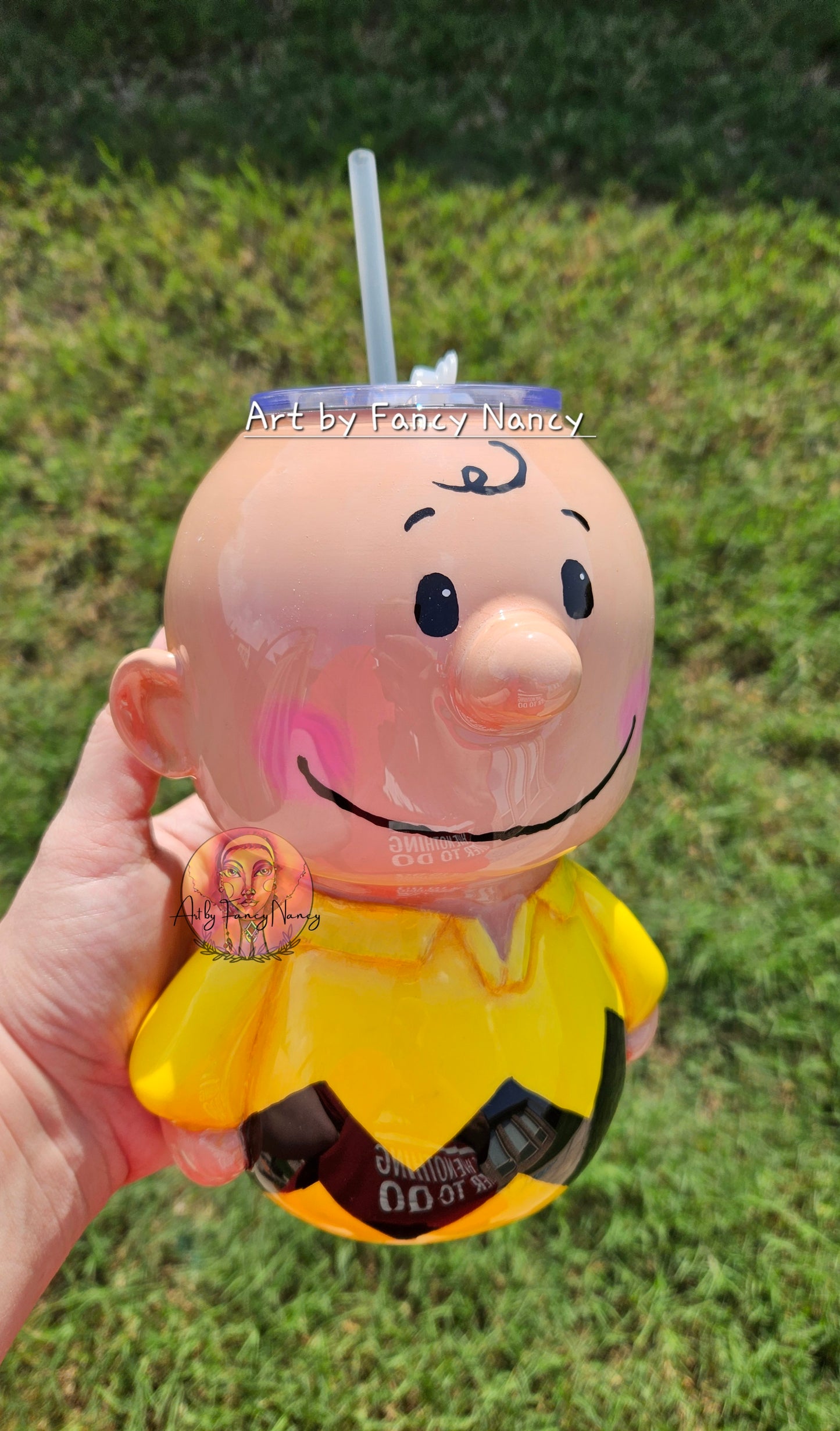 Yellow kid tumbler 24oz