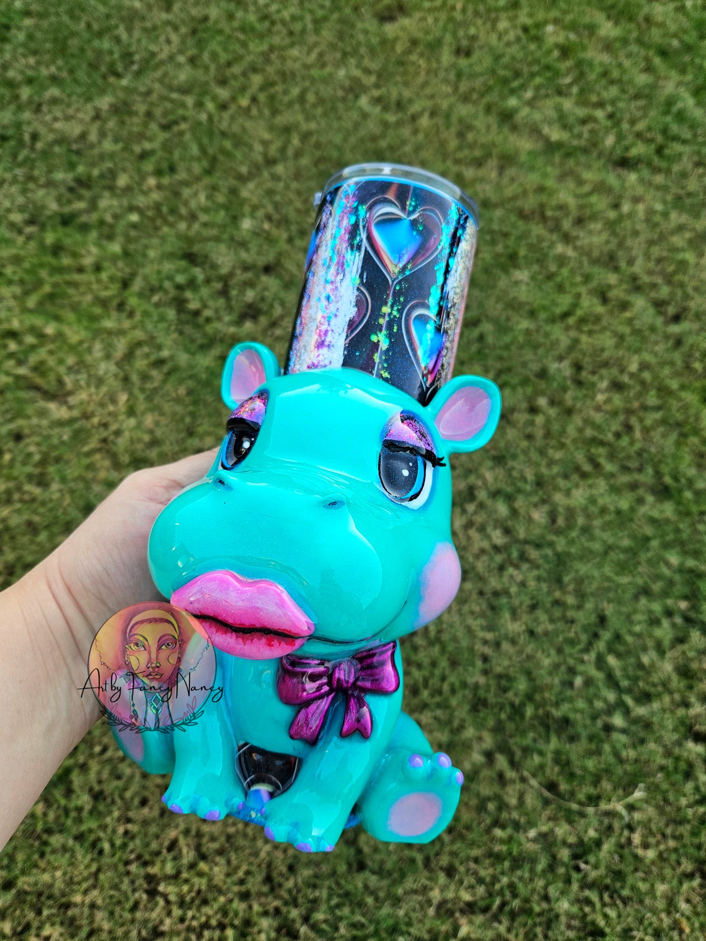 Boujee hippo tumbler 32oz