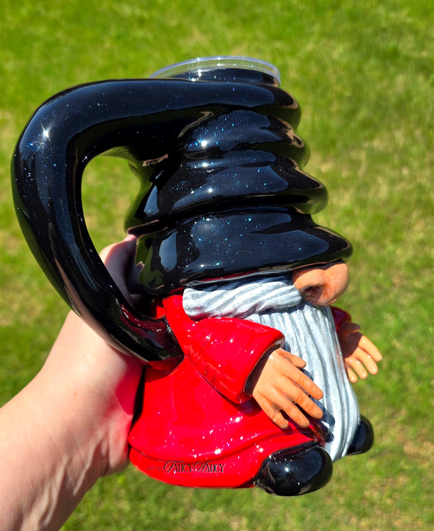 Traditional Gnome tumbler With Handle 24oz
