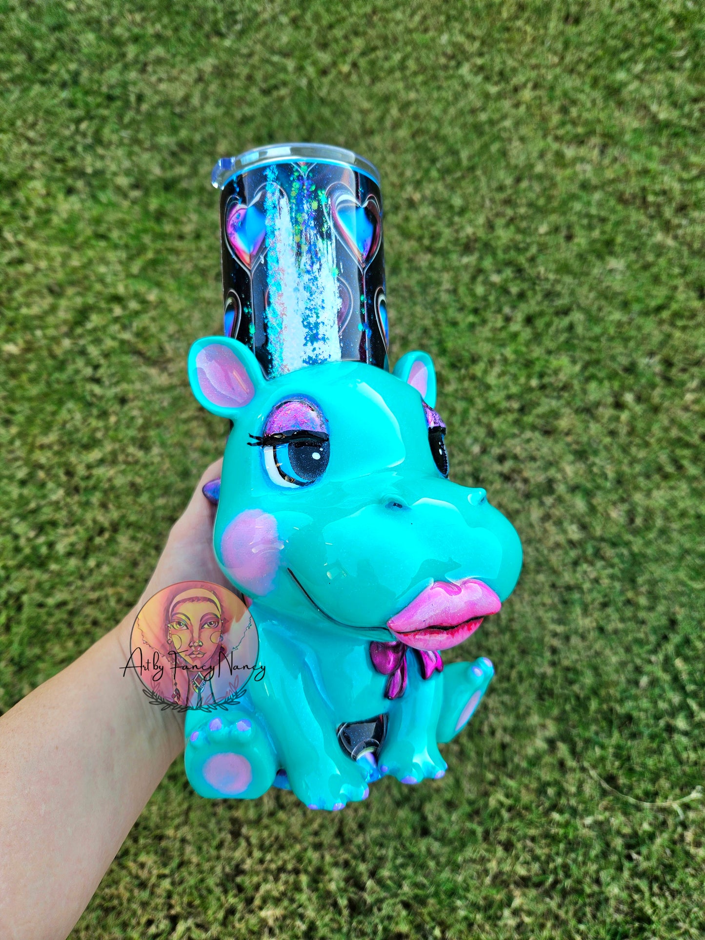 Boujee hippo tumbler 32oz