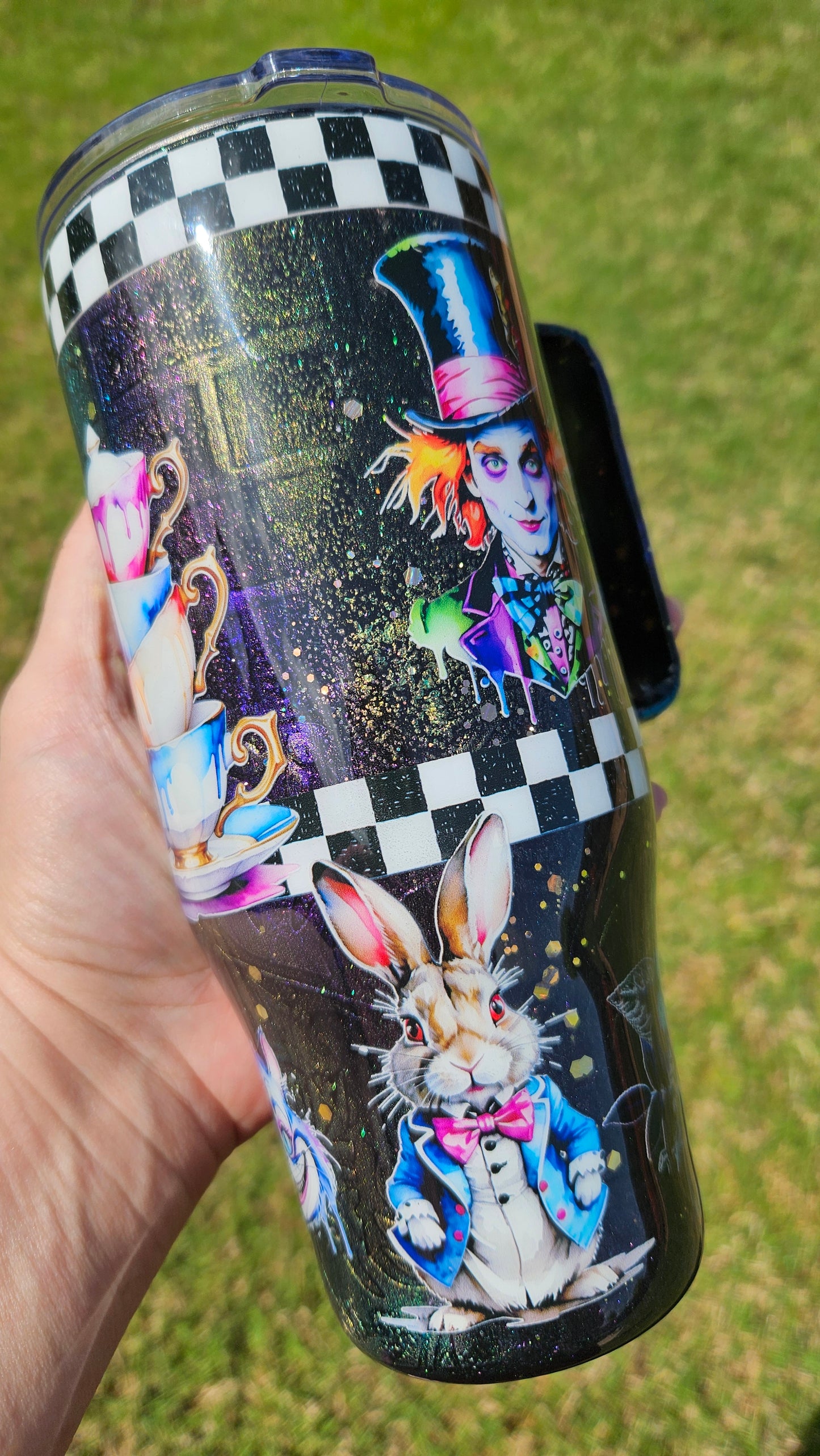 Alice mixed media 24oz travel tumbler