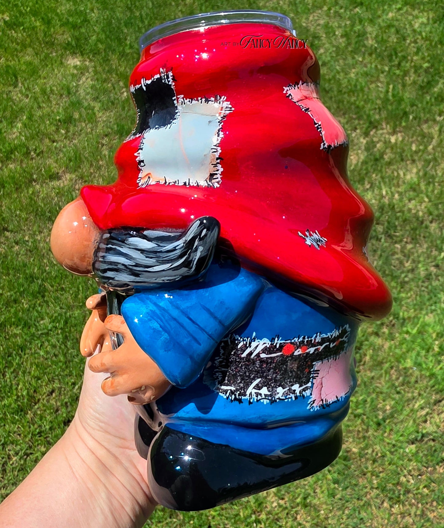 Fat Gnome tumbler With Handle 24oz