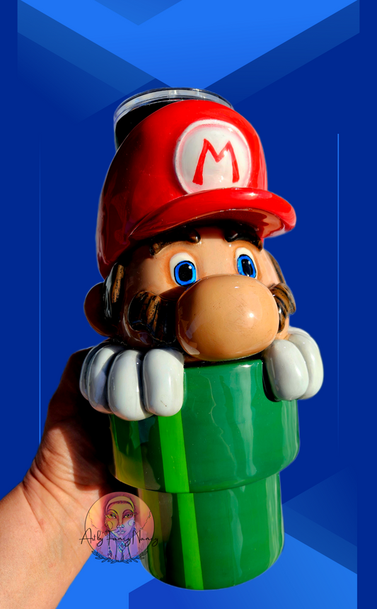 Red Plumber Dude 32oz tumbler