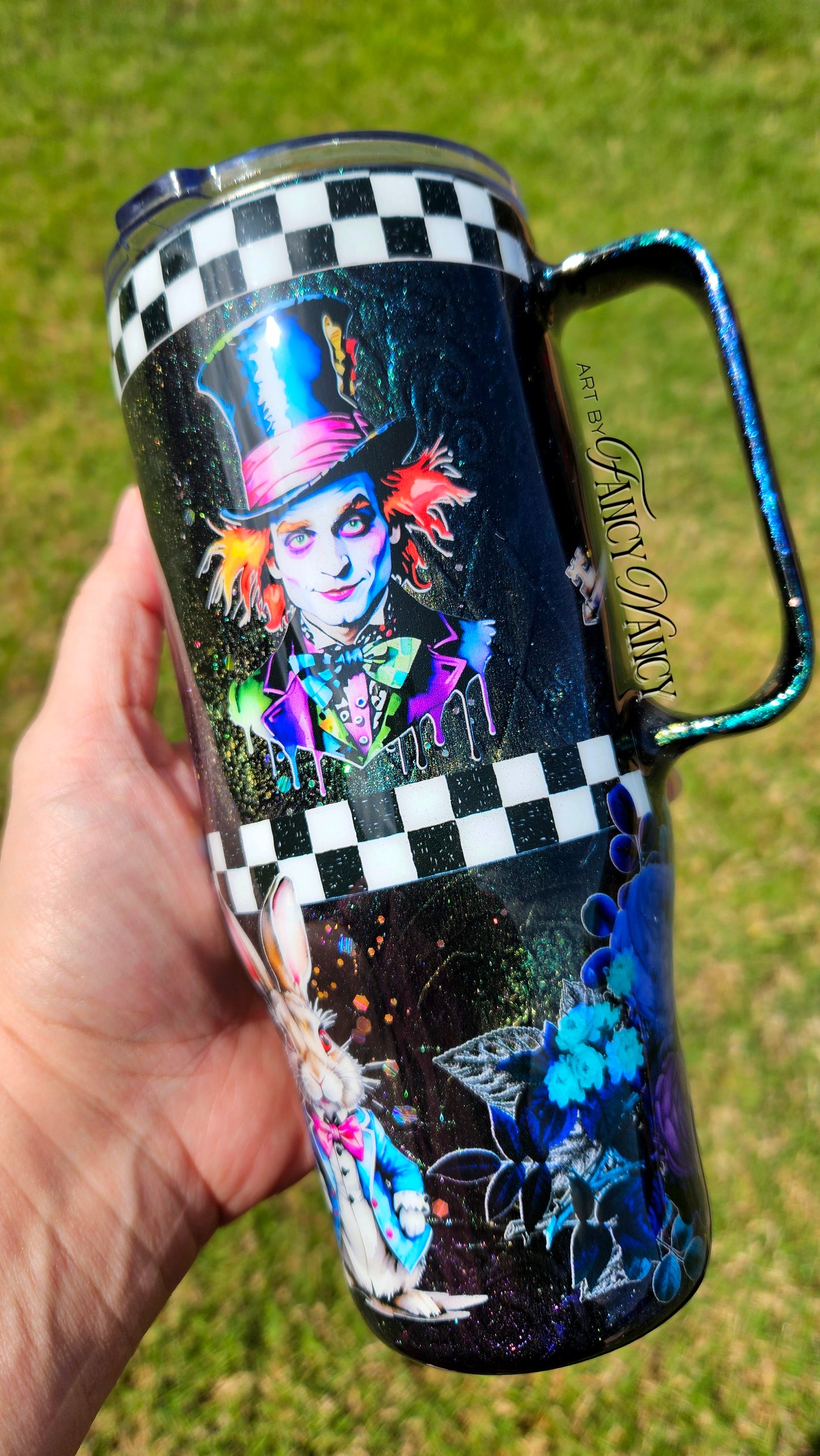 Alice mixed media 24oz travel tumbler