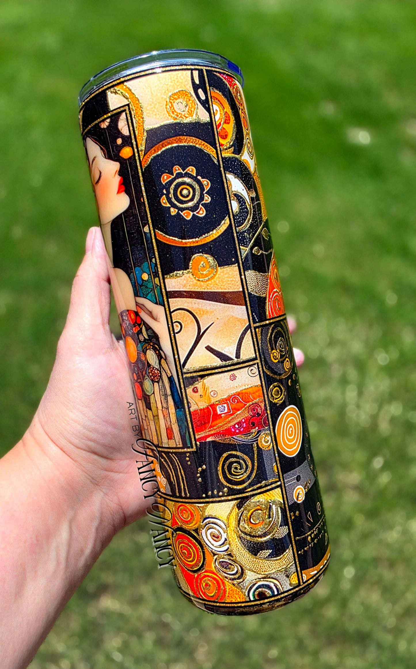 Klimt inspired Art nouveau 30oz tumbler