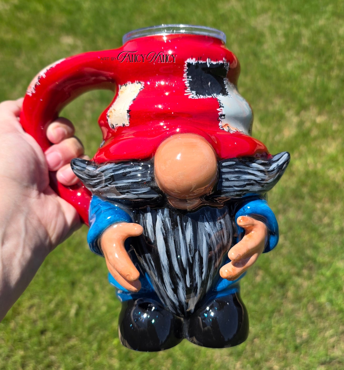 Fat Gnome tumbler With Handle 24oz