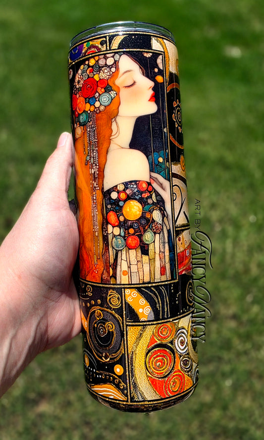 Klimt inspired Art nouveau 30oz tumbler