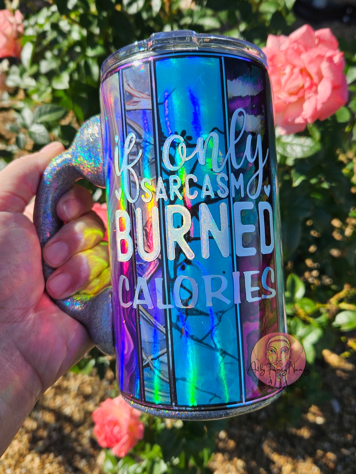 If only sarcasm burned calories 22oz tumbler