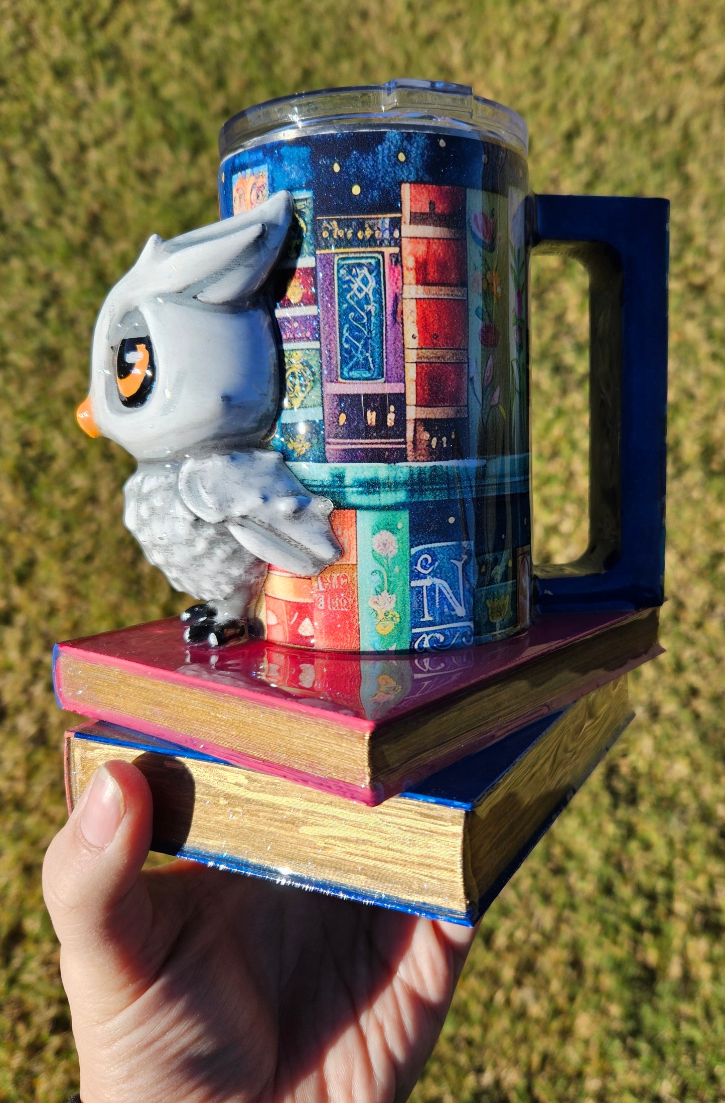 Bookish owl mug 16oz