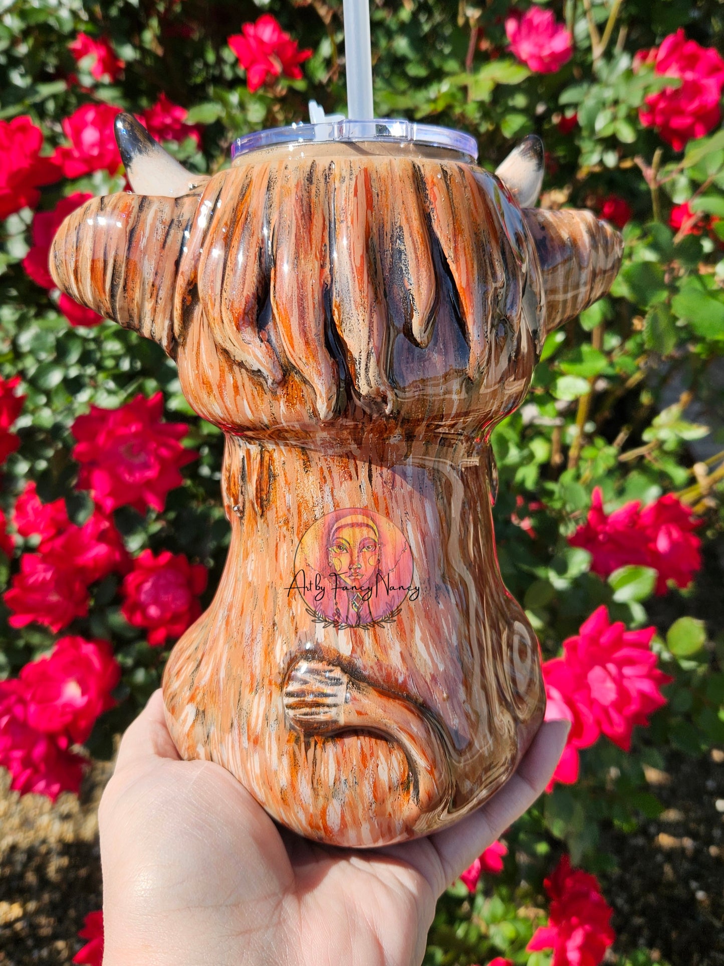 Highland cow tumbler 24oz