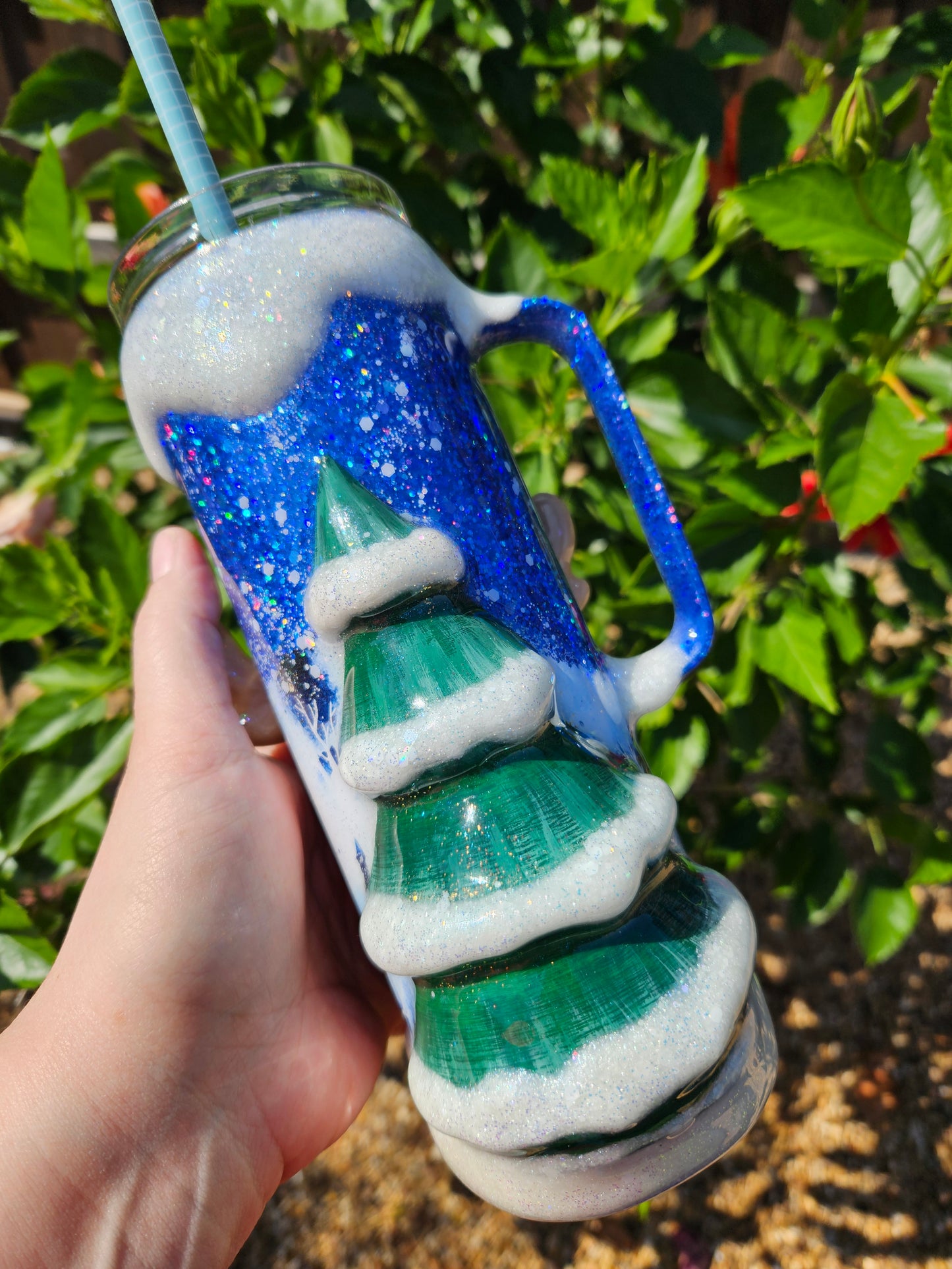 Holiday moose tumbler 20oz